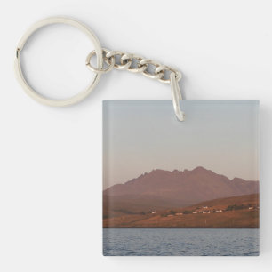 Schottisches Hochland Cuillin Hills Roter Sonnenun Schlüsselanhänger