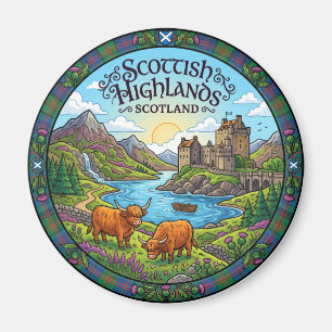 Schottisches Hochland Schottland Magnet