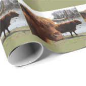Schottisches Hochland-Vieh ~ Packpapier (Rolleneckpunkt)