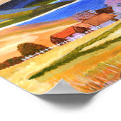 Schottisches Hochlandposter Poster (Ecke)