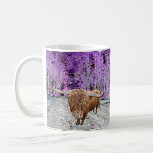 Schottisches Hochlandrind Kaffeetasse (Links)