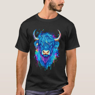 Schottisches Hochlandrind Vieh Schottischer Highla T-Shirt