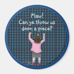 Schottisches "Jeely-Stück-Kind" Magnet