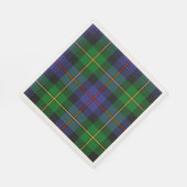 Schottisches Kariertes Muster Serviette (Ecke)