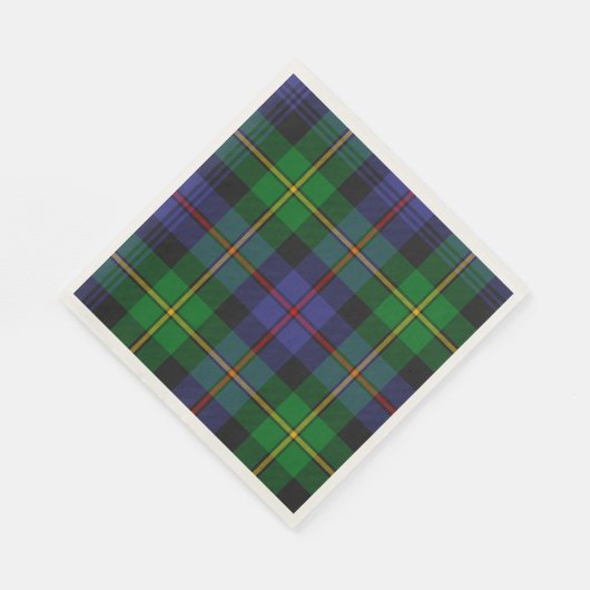 Schottisches Kariertes Muster Serviette (Ecke)