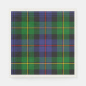 Schottisches Kariertes Muster Serviette (Vorderseite)