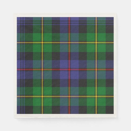 Schottisches Kariertes Muster Serviette (Vorderseite)