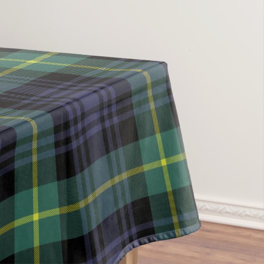Schottisches Kariertes Tartan Muster Grün Lila Gel Tischdecke (Beispiel)