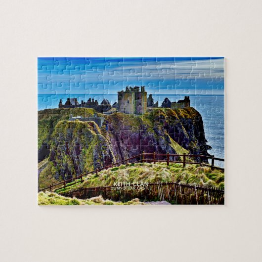 Schottisches Keith Clan's Dunnottar Castle Foto Puzzle (Horizontal)