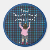 Schottisches Kind "jüdisch" Magnet (Vorne)