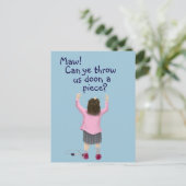 Schottisches Kind "jüdisch" Postkarte (Stehend Vorderseite)