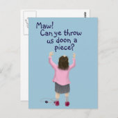 Schottisches Kind "jüdisch" Postkarte (Vorne/Hinten)