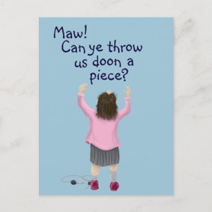 Schottisches Kind "jüdisch" Postkarte