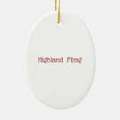 Schottisches Kindertanzen Keramik Ornament (Hinten)