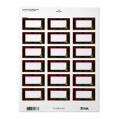 Schottisches Kleeblatt - Open Frame Label Adressaufkleber (Vorne)