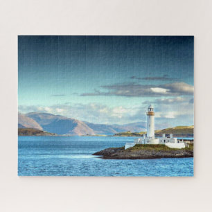Schottisches Landschaftliches Leuchtturm View Oban Puzzle