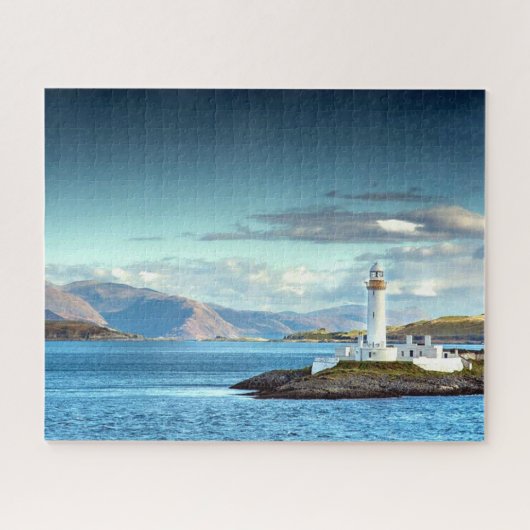 Schottisches Landschaftliches Leuchtturm View Oban Puzzle (Horizontal)