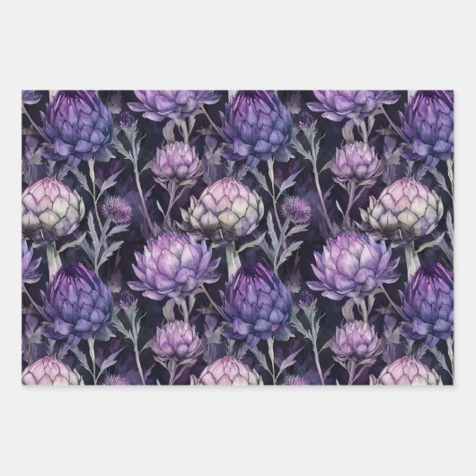 Schottisches Lila Geschenkpapier Set (Vorderseite 2)