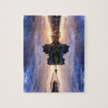 Schottisches MacKenzie Clans Castle Sunset Reflect