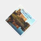 Schottisches MacLeod Clans Dunvegan Castle Foto Serviette (Ecke)