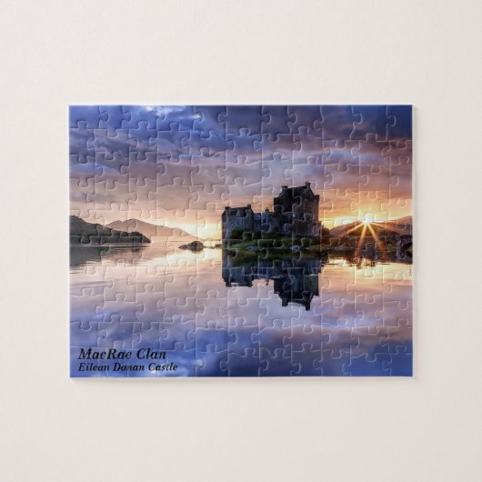 Schottisches MacRae Clans Eilean Donan Castle Puzz Puzzle (Horizontal)