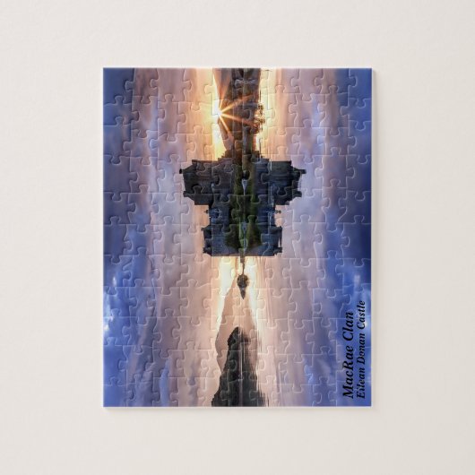 Schottisches MacRae Clans Eilean Donan Castle Puzz Puzzle (Vertikal)