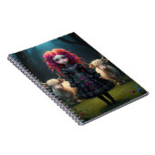 Schottisches Mädchen Notizblock (Rechte Seite)