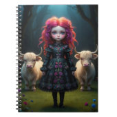 Schottisches Mädchen Notizblock (Vorderseite)