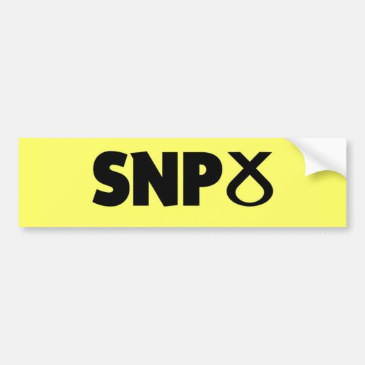 Schottisches nationales Party- (SNP)Logo Autoaufkleber (Vorne)