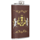 Schottisches Personalisiertes Golden Thistle Flachmann (Rechts)