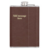 Schottisches Personalisiertes Golden Thistle Flachmann (Rückseite)