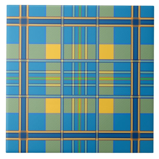 schottisches Plaid-Karo-Fliese Fliese (Vorderseite)