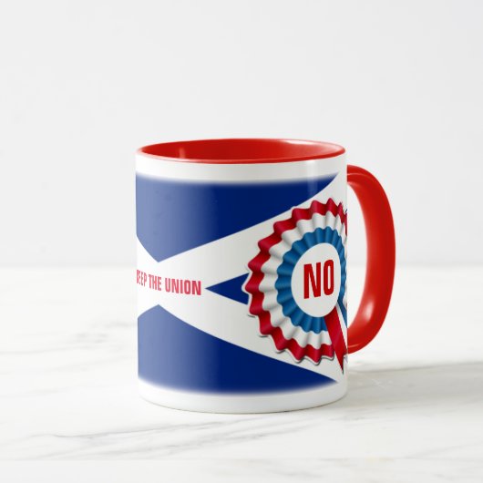 Schottisches Referendum ~ Ringer-Tasse Tasse (VorderseiteRechts)