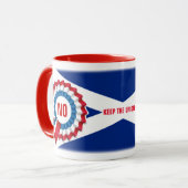 Schottisches Referendum ~ Ringer-Tasse Tasse (Vorderseite Links)