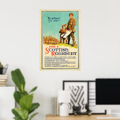 Schottisches Regiment Werbeplakat WWII Britisch Poster (Heimbüro)