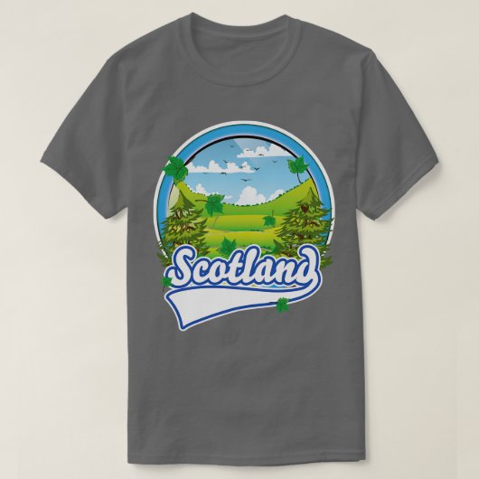 schottisches Retro T-Shirt (Design vorne)