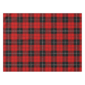 Schottisches Rot-Schwarz-Tartan Tischdecke (Vorderseite (Horizontal))