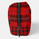 Schottisches Rot-Schwarz-Tartan Waschbeutel (Rechts)