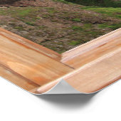 Schottisches Schloss mit Blick auf den Ozean aus e Poster (Ecke)