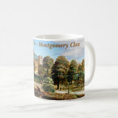 Schottisches Schloss Montgomery Clans Eglinton Kaffeetasse (VorderseiteRechts)