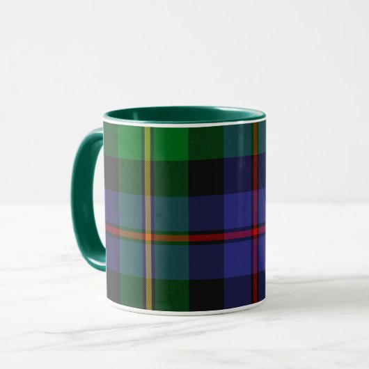 Schottisches Schottenmuster Tasse (Vorderseite Links)