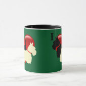 Schottisches Schwarz/Weiß-Silhouette Tasse (Zentrum)