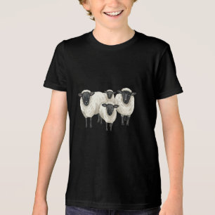 Schottisches Schwarzgesicht-Schaf-T-Shirt Tri-Blend Shirt