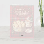 Schottisches Shortbread-Weihnachtskarte Karte (Rückseite)