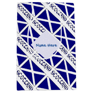 Schottisches St. Andrew's Kreuz Flagge Blau Person Mittlere Geschenktüte