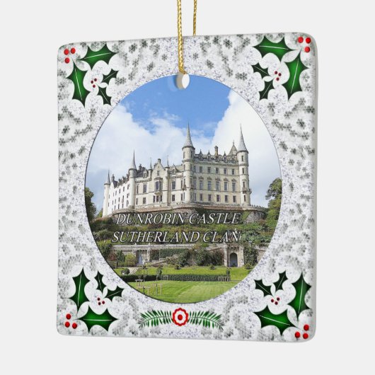 Schottisches Sutherland Clan Dunrobin Castle Weihn Keramikornament (Links)