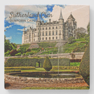 Schottisches Sutherland-Clans Dunrobin-Schloss Steinuntersetzer