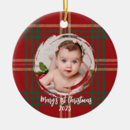Schottisches Tartan Heritage Ornament anpassbar