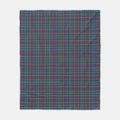 Schottisches Tartan Kariert mit Rot, Blau und Türk Fleecedecke (Vorderseite)