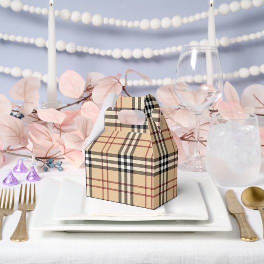 Schottisches Tartan-Muster Geschenkschachtel (Hochzeit)